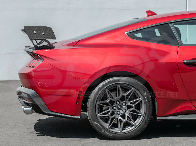 2024-UP FORD MUSTANG S650 COUPE | APR STYLE CARBON FIBER REAR HIGH WING SPOILER